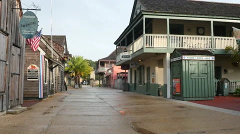 St George Street St. Augustine Stock Footage 58267339