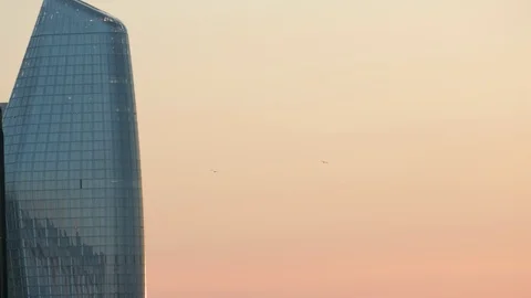St George Tower One Blackfriars taken at sunset Stock Footage 109478271