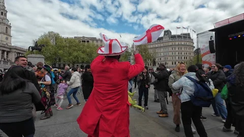 St. George's Day celebration. Stock Footage 273359883