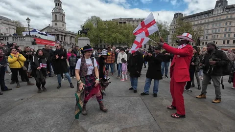 St. George's Day celebration. Stock Footage 273362115