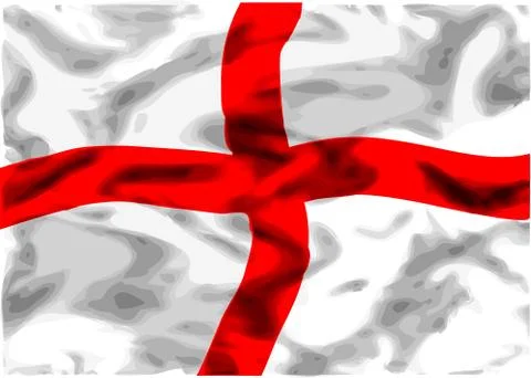 St george's flag Stock Illustration