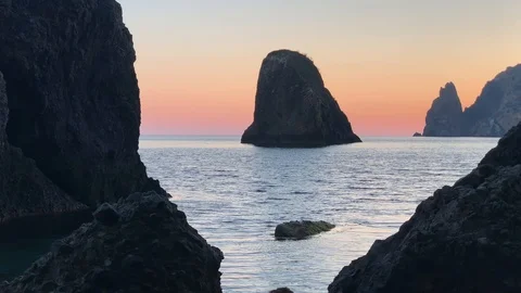 St. George's Rock, Jasper Beach, Cape Fiolent Stock Footage 108986876