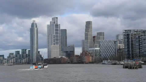 St Georges Wharf Stock Footage 265904390