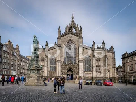 St Giles cathedral, Edinburgh, United Kingdom, May 23rd 2018 Stock Photos