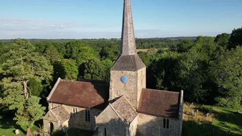 St giles grade 1 listed church in Horsted Keynes Video stock 315504583