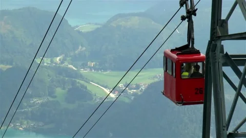 St. Gilgen cable car. 스톡 동영상 143790712