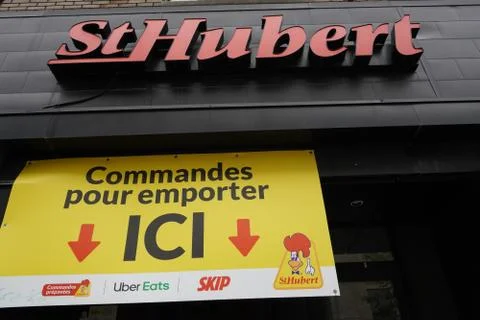 St-Hubert takeaway order Stock Photos