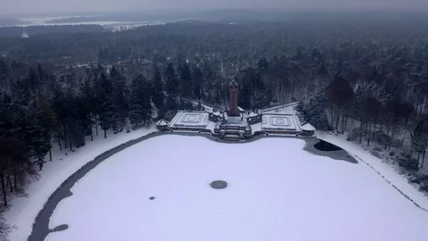 St hubertus with snow Stock Footage 124652101
