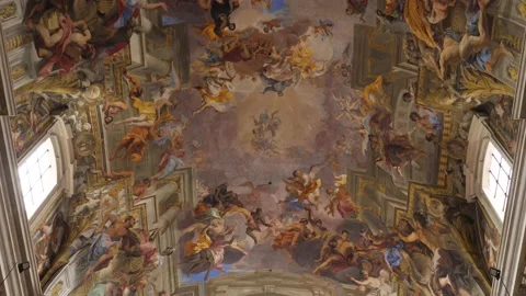 St Ignatius Rome ceiling Stock-Footage 146811090