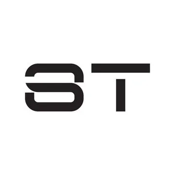 St initial letter vector logo icon Illustrazione stock