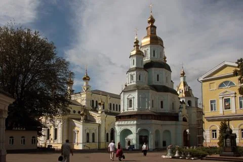 St. intercession monastery in kharkiv, ukraine Foto stock