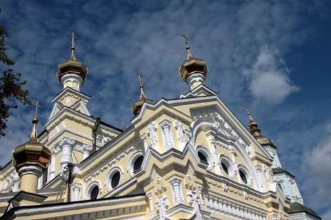 St. intercession monastery in kharkiv, ukraine Foto stock