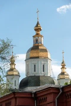 St. Intercession Monastery in Kharkiv, Ukraine Stock Photos
