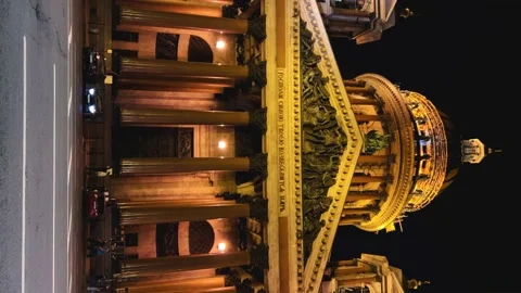 St. Isaac's Cathedral in the evening.  Stock Footage 261012966