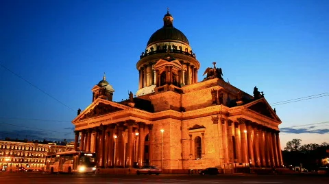 St. Isaac's Cathedral  Stock-Footage 718004