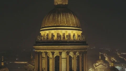St. Isaac's Cathedral superb view of the angels Video stock 88357366