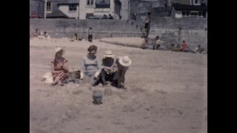 St Ives Harbour Beach Stock Footage 253106677
