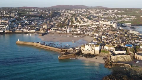 St Ives harbour Stock Footage 161026003