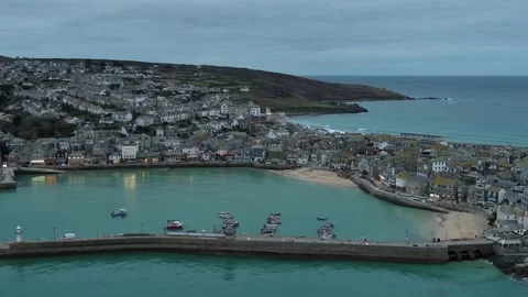 St Ives harbour Stock Footage 238021934