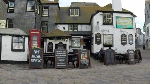 St Ives the Sloop Inn Stock Footage 254573522