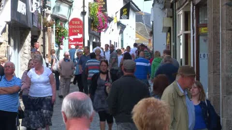 St Ives Street Stock Footage 8952670