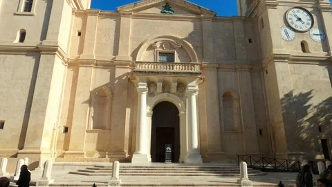 St John co-cathedral in Valletta Stock Footage
