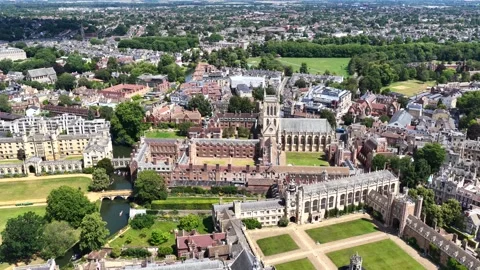 St John's and Trinity College 6K Aerial Footage Stock Footage 337903701