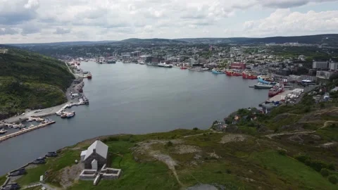 St. JOhn's harbour wide 動画素材 236389171