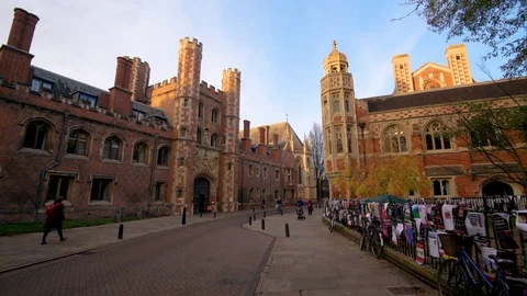 St john's main gate in central Cambridge (England) Stock Footage 101907217