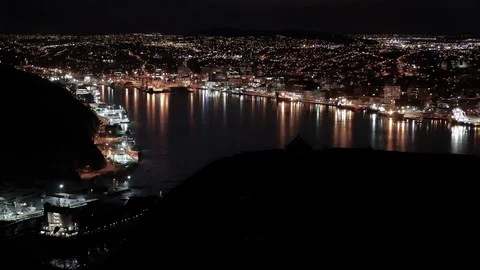 St. John's, NL harbour at night Stock Footage 103383238