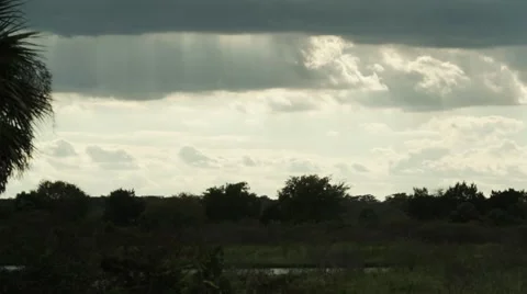 St. Johns River Time Lapse Clouds Tight Orlando Florida Titusville Stock Footage 62321618