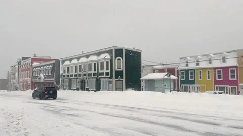 St. John's Snowstorm 1 Stock Footage 329792987