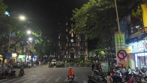 St Joseph Cathedral hyperlapse backwards Видео 286346363