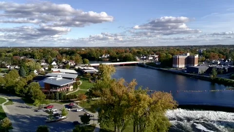 St. Joseph River @ Mishawaka Stock-Footage 320034463