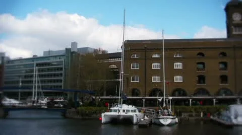 St katherines dock Video stock 10891515