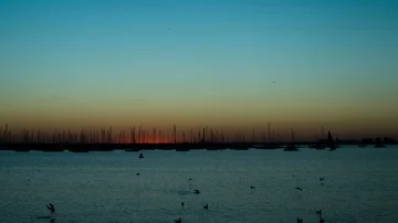 St Kilda sunset Time lapse Stock Footage 86012526