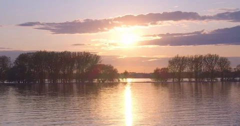 St Laurent river sunset Stock Footage 115136052