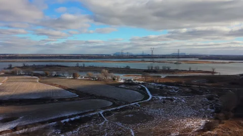 St Lawrence River in Winter 스톡 동영상 322173296