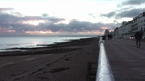 St Leonards at Dusk 02.mp4 Video stock 23191838