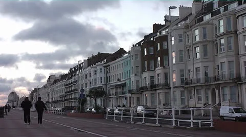 St Leonards at Dusk.mp4 Video stock 22985681