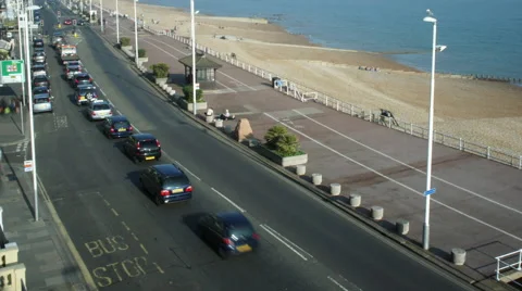 St Leonards Seafront time lapse Stock Footage 66575514