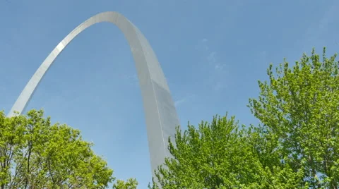 St. Louis Arch Trees HD 스톡 동영상 52352471