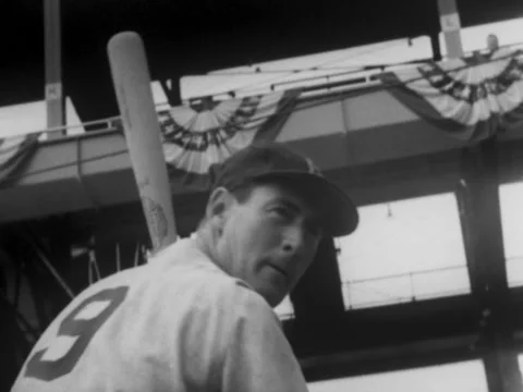 St. Louis, MO - 7/9/57: Ted Williams swings Stock Footage 232162358