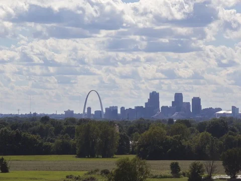 St. Louis Skyline Timelapse Stock Footage 71260423