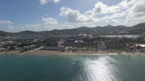 St Lucia coast Stock Footage 61832813