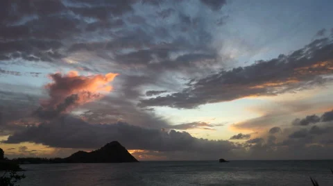 St. Lucia Sunset - 1 Stock Footage 46941154