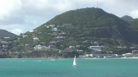 St Maarten in the Caribbean Stock Footage 58617069