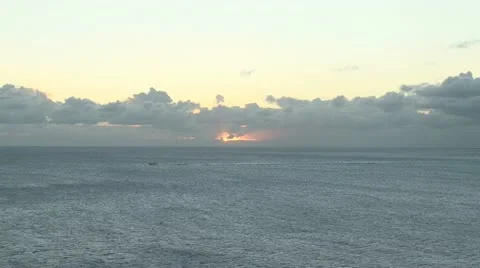 St Maarten sunset sailaway Stock Footage 11148014