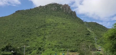 St Maarten Zipline Stock Footage 222878433