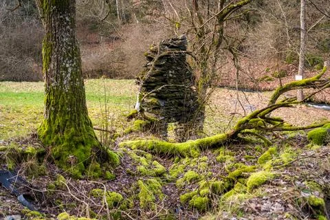 St. Machael's Grotto, Combat Command B of the 10th Armored Division, Bastogne Stock Photos